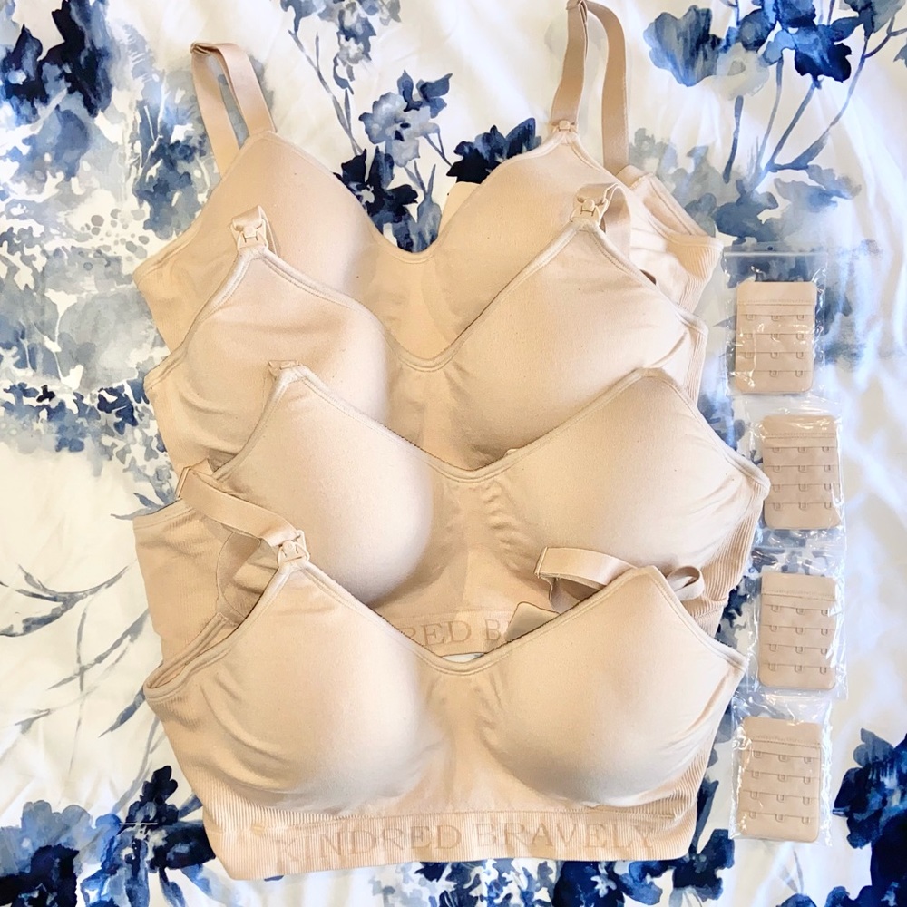 Kindred Bravely 4 Signature Sublime Contour Nursing Maternity Bra Beige L-Busty
